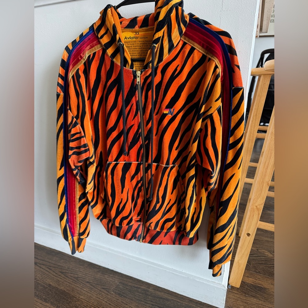 Aviator Nation Tiger hoodie zip up